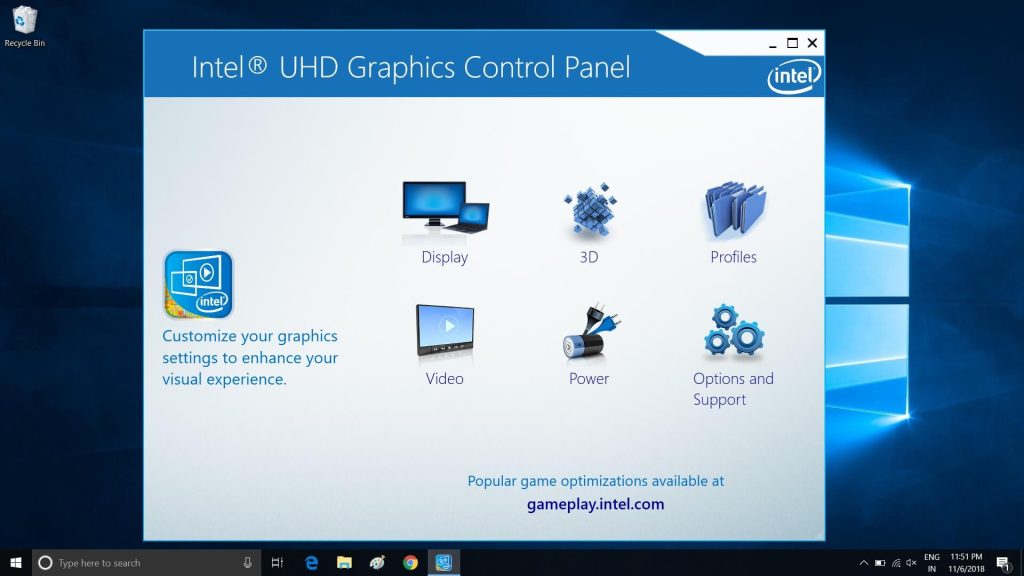 Intel update for Windows