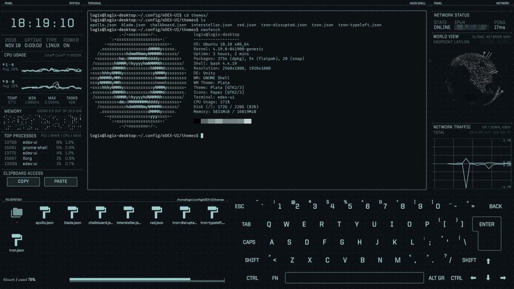 Edex ui scifi computer interface