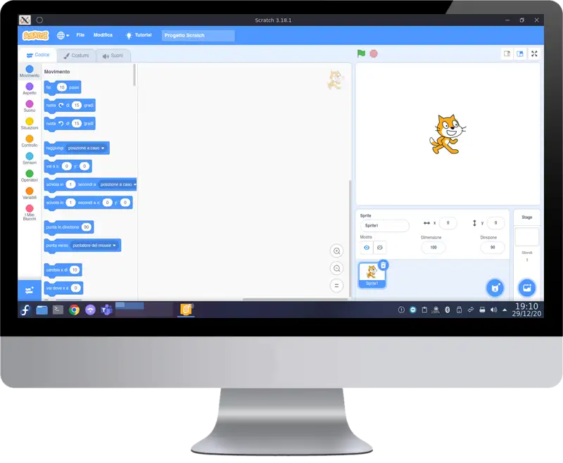Scratch 3 anche su Linux